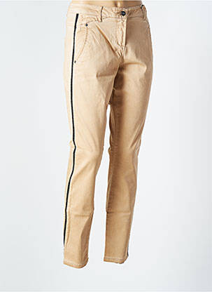 Pantalon slim stretch taille normale beige SANDWICH femme