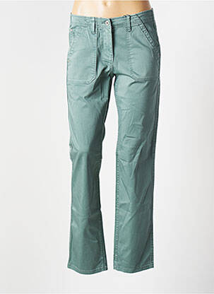 Pantalon droit stretch taille normale vert SANDWICH femme
