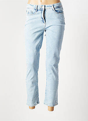 Jeans coupe slim broderie rivets taille normale bleu ANDAM femme