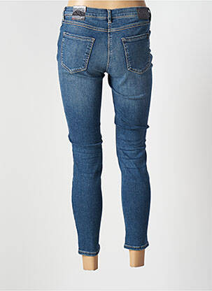 Jeans coupe slim broderie rivets taille basse bleu TONI femme