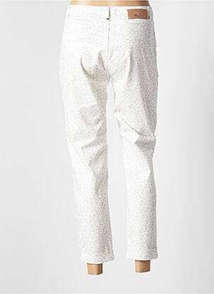 Pantalon 7/8 stretch taille normale blanc EVA KAYAN femme