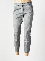 Pantalon 7/8 stretch taille normale gris SANDWICH femme