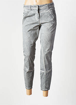 Pantalon 7/8 stretch taille normale gris SANDWICH femme