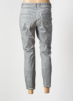 Pantalon 7/8 stretch taille normale gris SANDWICH femme