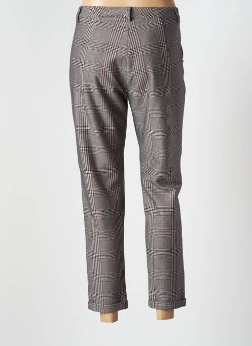 Pantalon droit stretch taille normale noir ADAM femme