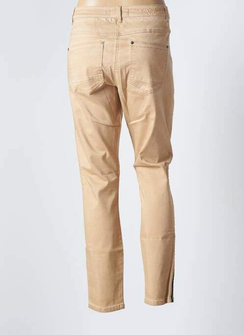 Pantalon slim beige SANDWICH pour femme