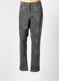 Pantalon slim broderie rivets taille normale gris SANDWICH femme