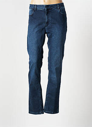 Jeans coupe slim broderie rivets taille normale bleu MERI & ESCA femme
