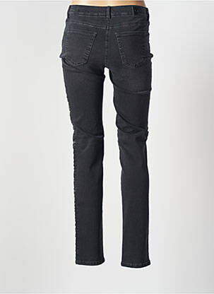 Jeans coupe slim broderie rivets taille normale gris TONI femme