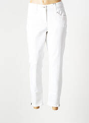 Pantalon slim blanc SANDWICH pour femme seconde vue