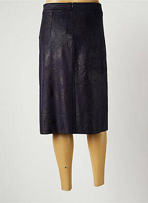 Jupe mi-longue stretch bleu SANDWICH femme