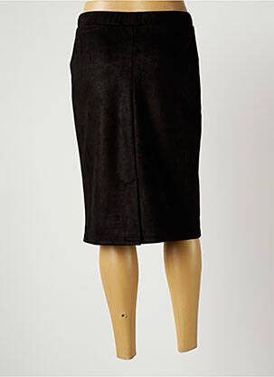 Jupe mi-longue stretch noir FRANCE RIVOIRE femme