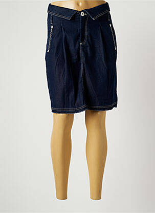 Jupe mi-longue taille normale bleu EVA KAYAN femme