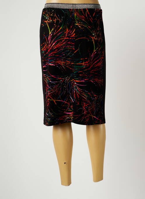 Jupe mi-longue noir FRANCE RIVOIRE femme