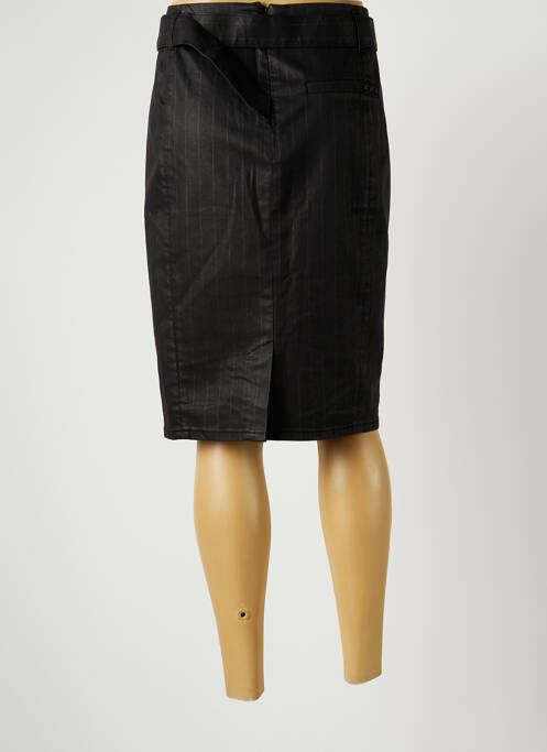 Jupe mi-longue noir SANDWICH pour femme