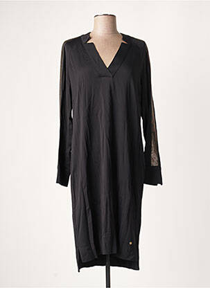 Robe mi-longue manches longues manches longues noir MOS MOSH femme