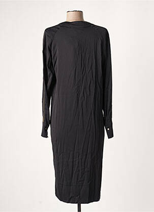 Robe mi-longue manches longues manches longues noir MOS MOSH femme