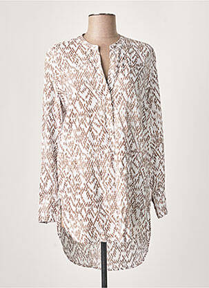 Tunique manches longues col v blanc SANDWICH femme
