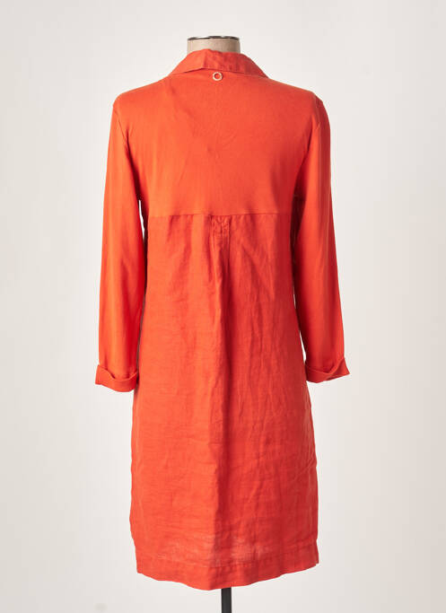 Robe mi-longue orange SANDWICH pour femme