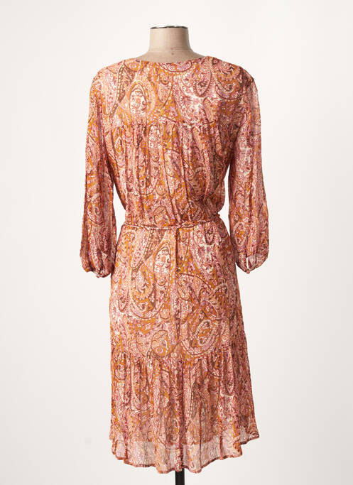 Robe mi-longue orange SET pour femme