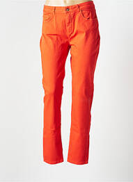 Pantalon slim broderie rivets taille normale orange LE PETIT BAIGNEUR femme