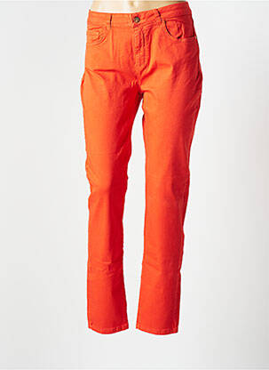 Pantalon slim broderie rivets taille normale orange LE PETIT BAIGNEUR femme