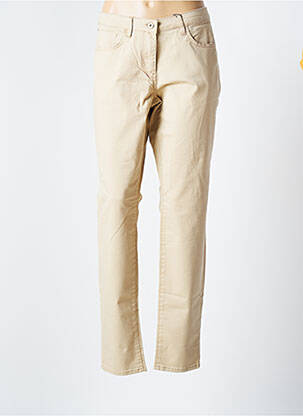 Pantalon slim stretch taille normale beige SANDWICH femme