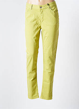Pantalon slim broderie rivets taille normale vert VOTRE NOM femme