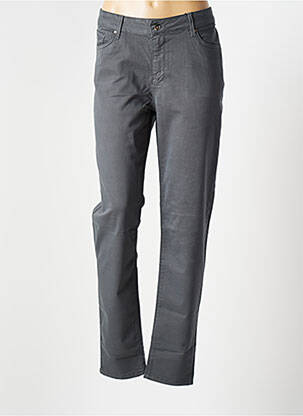 Pantalon slim broderie rivets taille normale gris VOTRE NOM femme