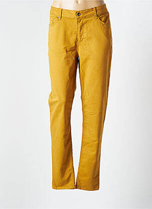 Pantalon slim broderie rivets taille normale jaune VOTRE NOM femme