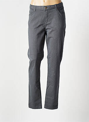 Pantalon slim broderie rivets taille normale gris VOTRE NOM femme