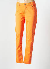 Pantalon slim orange VOTRE NOM pour femme seconde vue