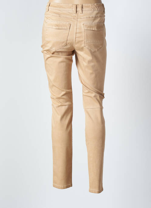 Pantalon slim beige SANDWICH pour femme