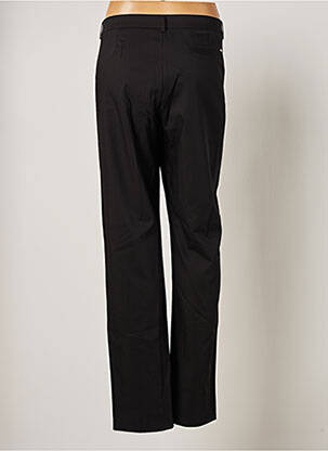 Pantalon chino broderie galons latéraux taille normale noir IKKS femme