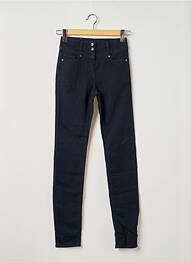 Pantalon slim broderie rivets taille haute bleu SANDWICH femme