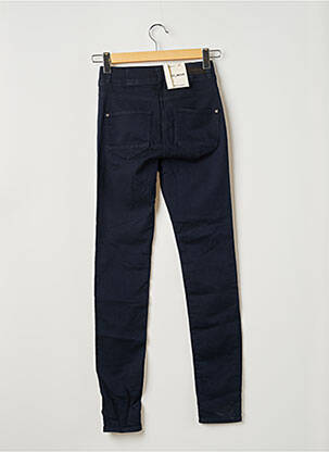 Pantalon slim broderie rivets taille haute bleu SANDWICH femme