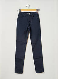 Pantalon slim broderie rivets taille normale bleu EMMA & CARO femme