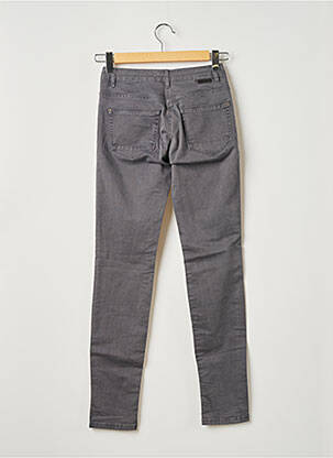 Pantalon slim broderie rivets taille normale gris SANDWICH femme