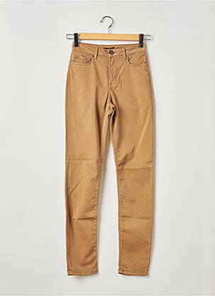 Pantalon slim stretch taille normale beige VOTRE NOM femme