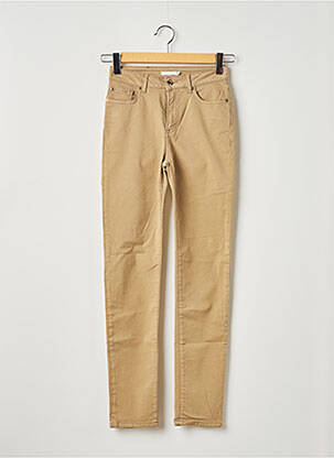 Pantalon slim stretch taille normale beige VOTRE NOM femme