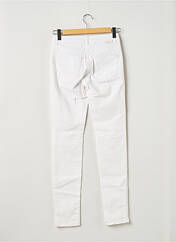 Pantalon slim blanc SANDWICH pour femme seconde vue