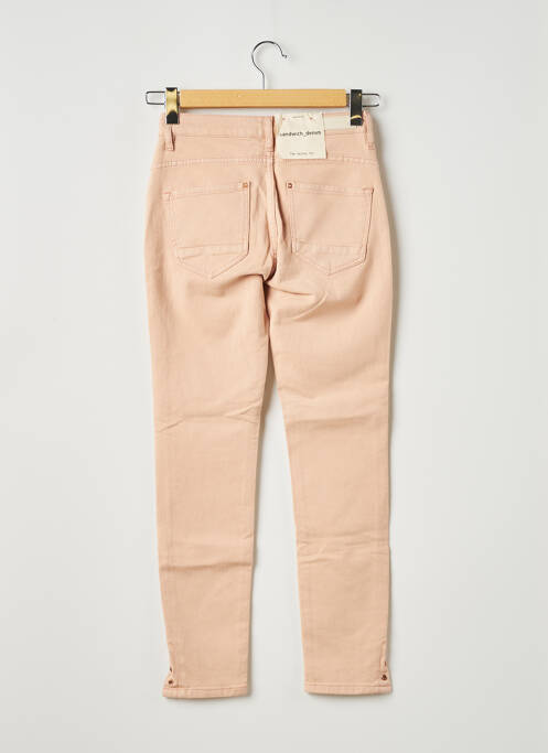 Jeans coupe slim rose SANDWICH pour femme
