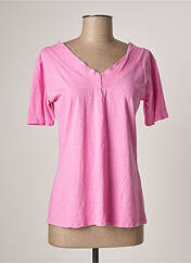 T-shirt rose MOMENT pour femme seconde vue