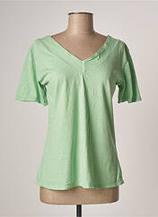 T-shirt vert MOMENT pour femme seconde vue