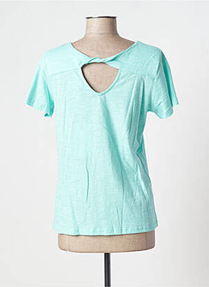 T-shirt stretch manches courtes bleu ESPRIT DE LA MER femme