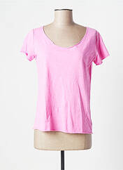 T-shirt rose MOMENT pour femme seconde vue