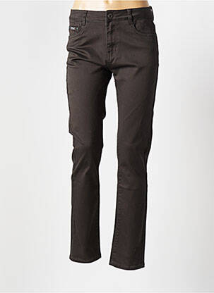 Pantalon slim stretch taille normale vert YZY femme