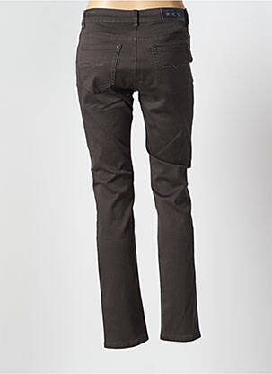 Pantalon slim stretch taille normale vert YZY femme