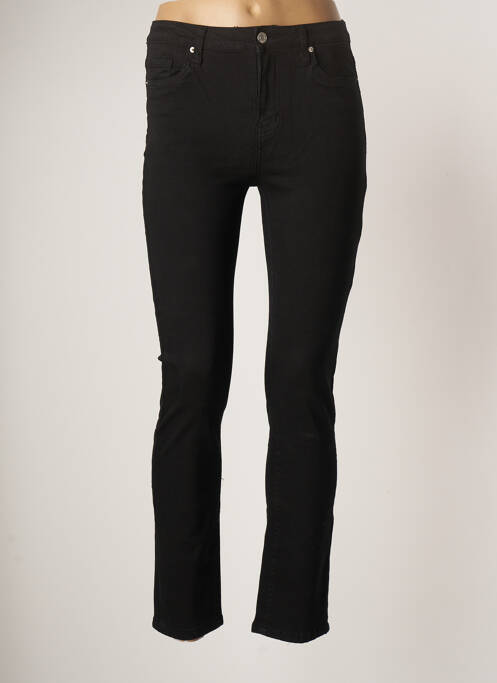 Pantalon slim noir COLORFUL pour femme