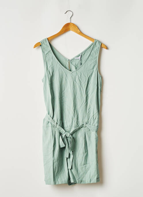 Combishort fermeture boutonnée au dos sans manche vert ESPRIT DE LA MER femme
